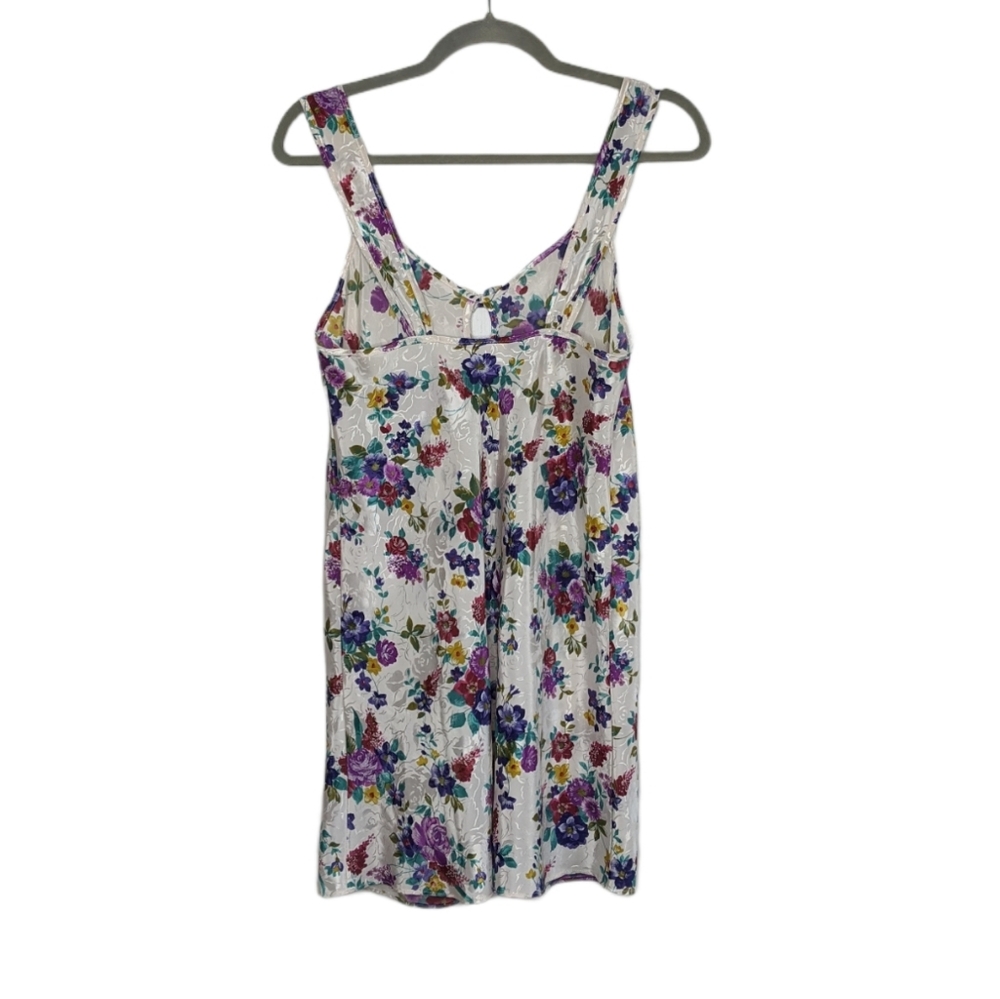 VTG Adonna Floral Slip Lingerie Dress Nature - Picture 6 of 7